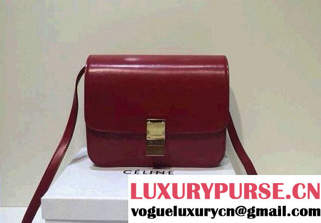 Celine Box Flap Bag Red