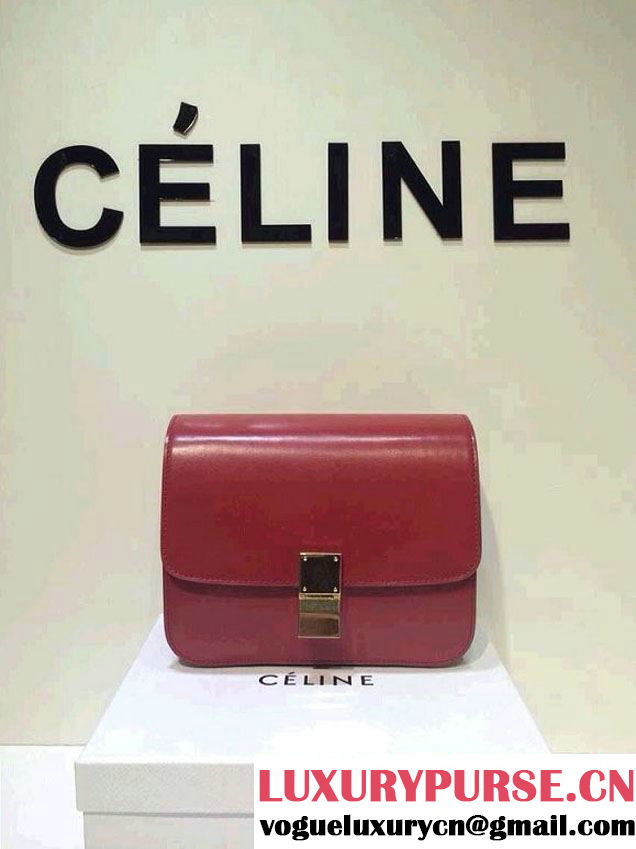Celine Box Flap Bag Red