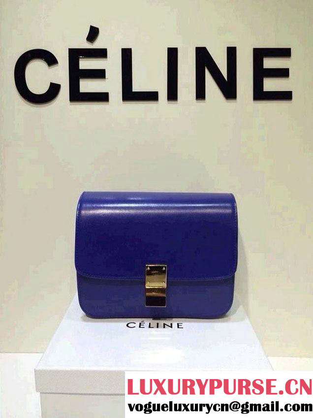 Celine Box Flap Bag Royal Blue