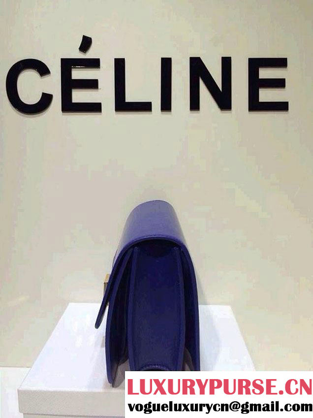 Celine Box Flap Bag Royal Blue