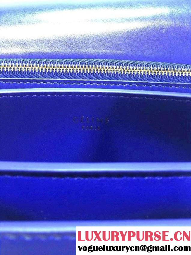 Celine Box Flap Bag Royal Blue