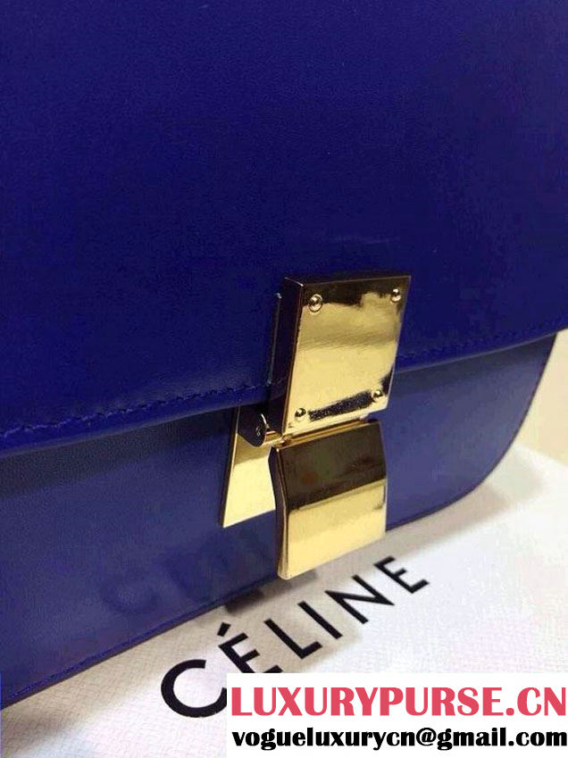 Celine Box Flap Bag Royal Blue