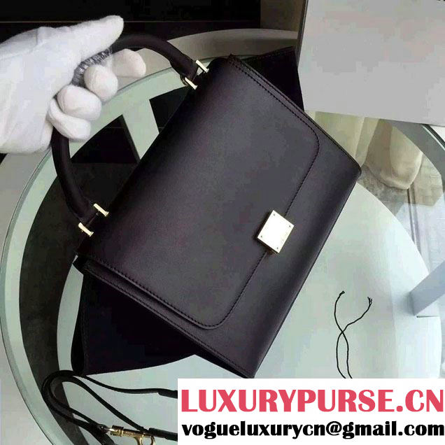 Celine Trapeze Small/Medium Tote Bag in Original Calfskin Leather Black