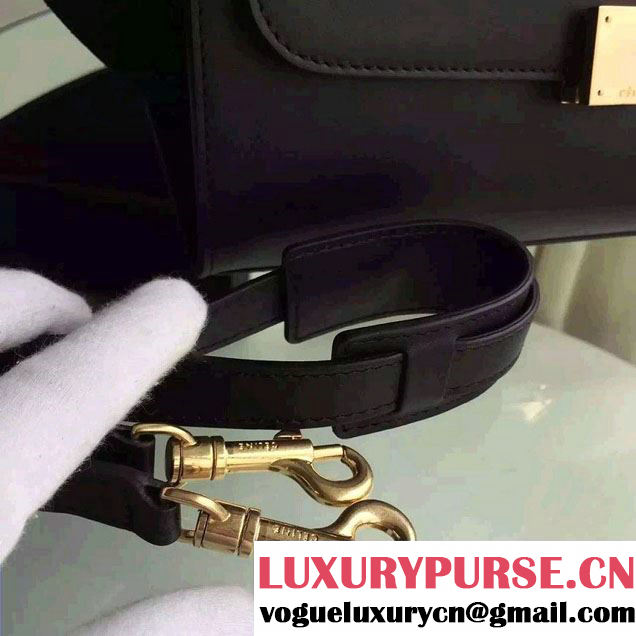 Celine Trapeze Small/Medium Tote Bag in Original Calfskin Leather Black