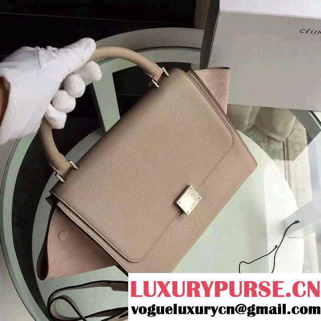 Celine Trapeze Small/Medium Tote Bag in Original Grained Leather Camel