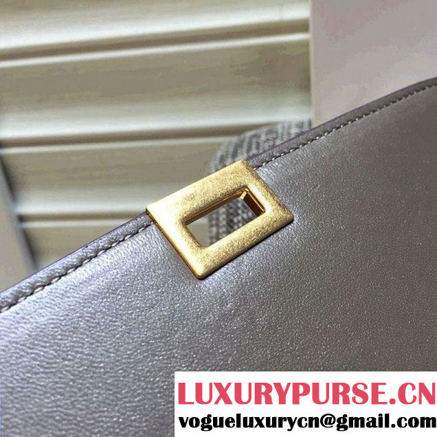 Celine Trapeze Small/Medium Tote Bag in Original Leather White/Etoupe/Apricot 2016