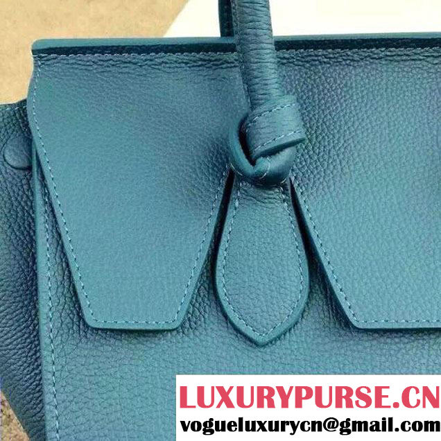 Celine Tie Tote Mini Bag in Clemence Leather Cerulean 2015