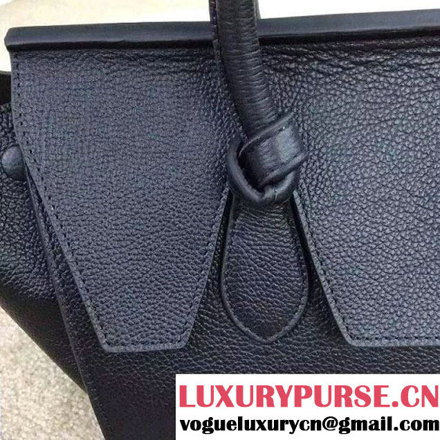 Celine Tie Tote Mini Bag in Clemence Leather Black 2015