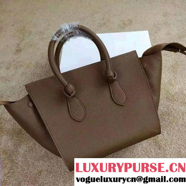 Celine Tie Tote Mini Bag in Clemence Leather Taupe 2015