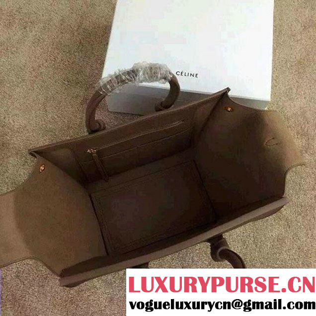 Celine Tie Tote Mini Bag in Clemence Leather Taupe 2015