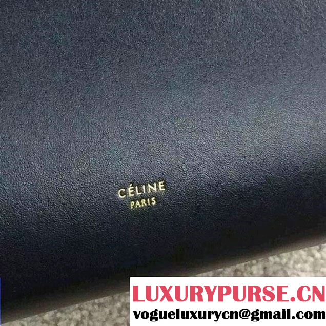 Celine Tie Tote Mini Bag in Calfskin Leather Black 2015