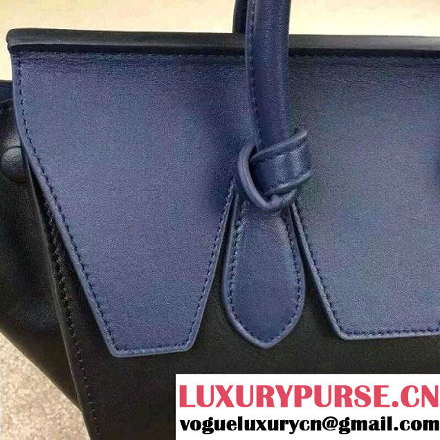 Celine Tie Tote Mini Bag in Calfskin Leather Black 2015
