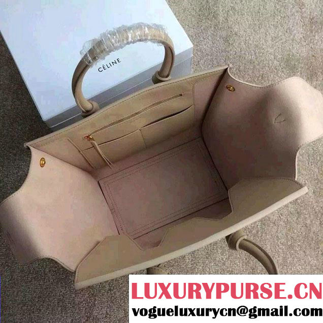 Celine Tie Tote Mini Bag in Calfskin Leather Beige 2015
