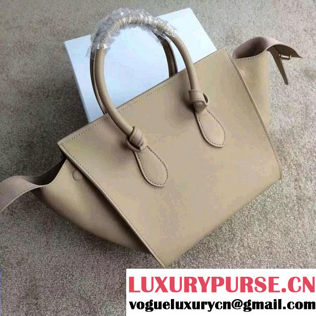 Celine Tie Tote Mini Bag in Calfskin Leather Beige 2015