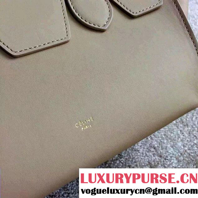 Celine Tie Tote Mini Bag in Calfskin Leather Beige 2015