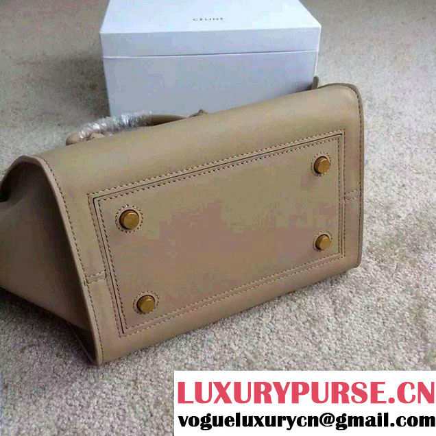 Celine Tie Tote Mini Bag in Calfskin Leather Beige 2015