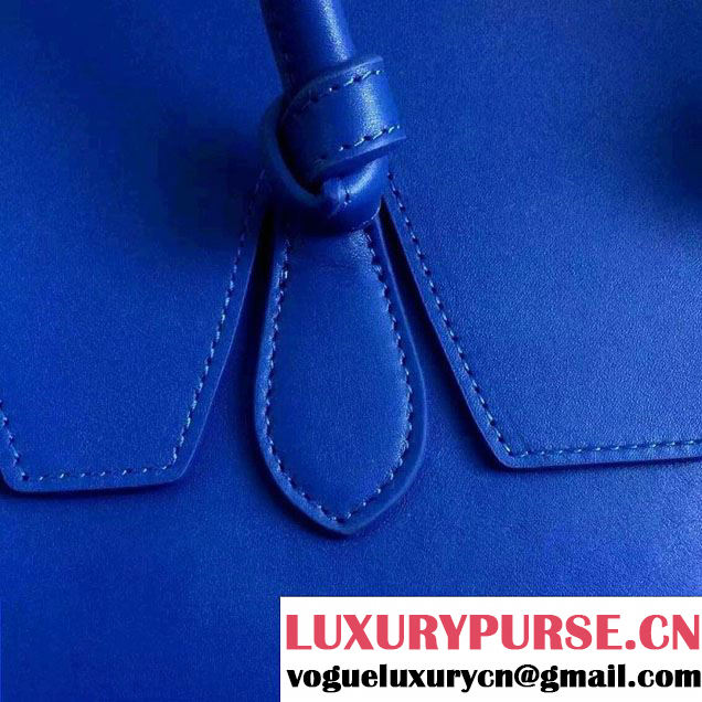 Celine Tie Tote Mini Bag in Calfskin Leather Blue 2015