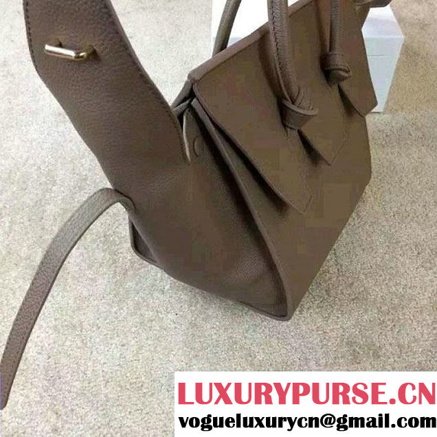 Celine Tie Tote Small Bag in Clemence Leather Taupe 2015