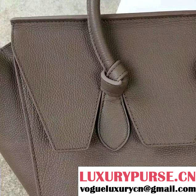 Celine Tie Tote Small Bag in Clemence Leather Taupe 2015