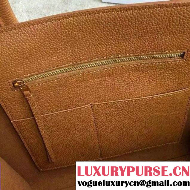 Celine Tie Tote Small Bag in Clemence Leather Khaki 2015