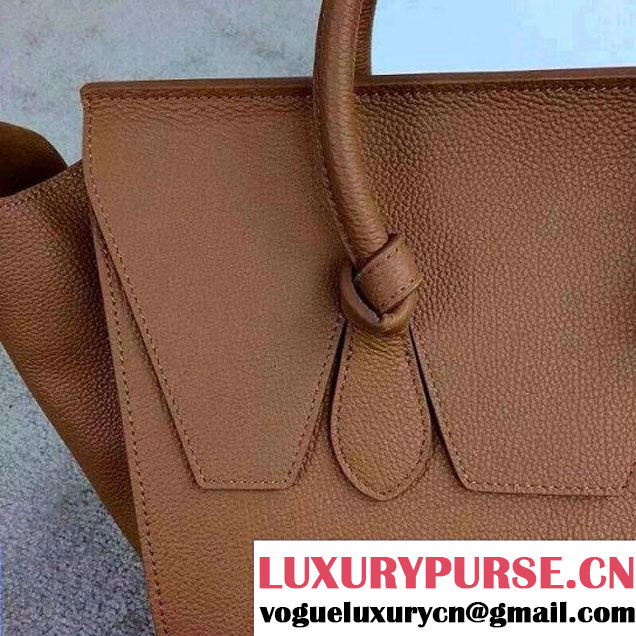 Celine Tie Tote Small Bag in Clemence Leather Khaki 2015