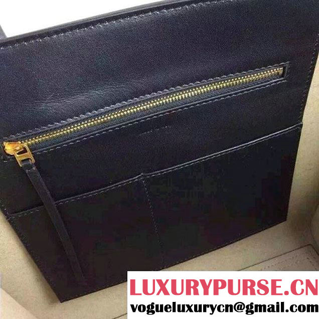Celine Tie Tote Small Bag in Calfskin Leather Black 2015