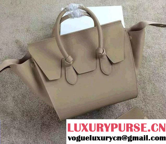 Celine Tie Tote Small Bag in Calfskin Leather Beige 2015