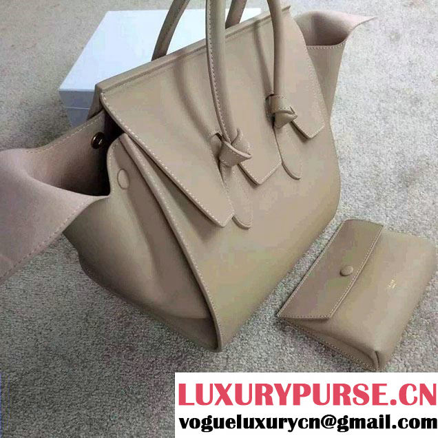 Celine Tie Tote Small Bag in Calfskin Leather Beige 2015