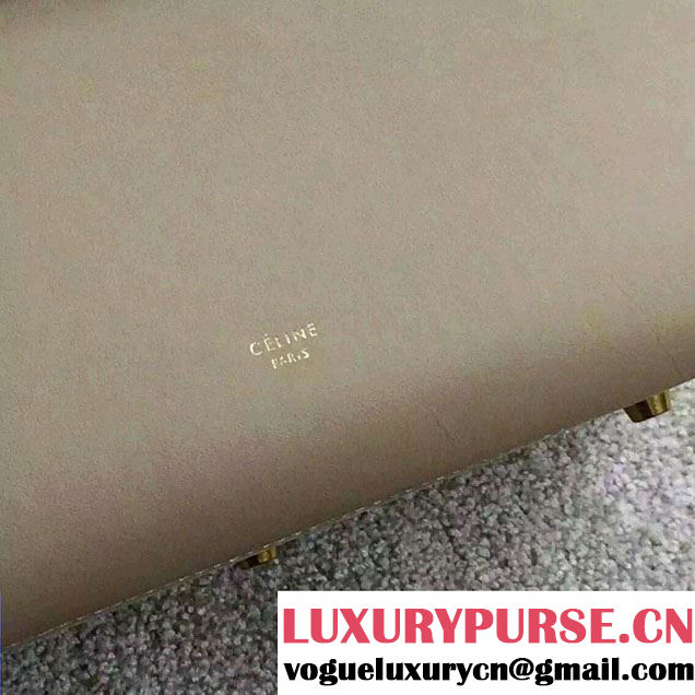 Celine Tie Tote Small Bag in Calfskin Leather Beige 2015