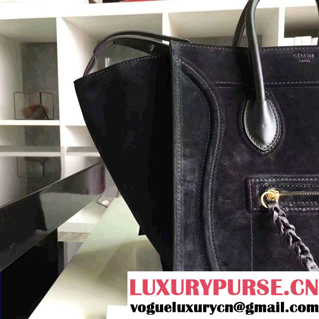 Celine Luggage Phantom Bag in Original Suede Leather 2017
