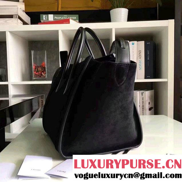 Celine Luggage Phantom Bag in Original Suede Leather 2017