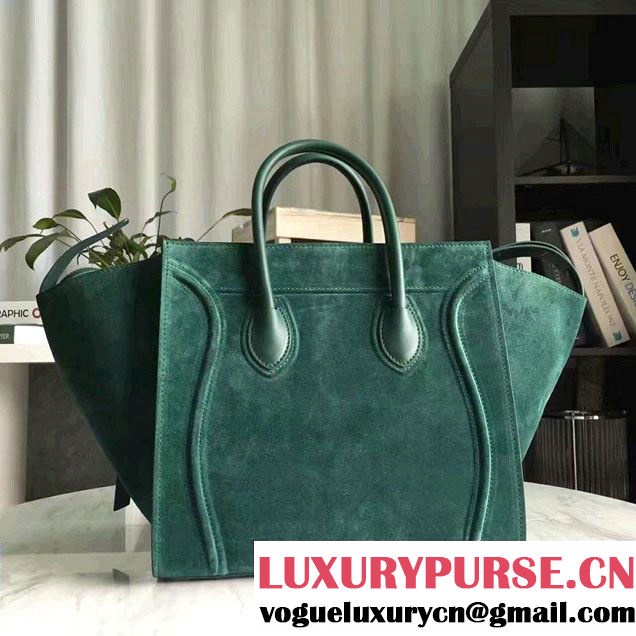 Celine Luggage Phantom Bag in Original Suede Leather 2017