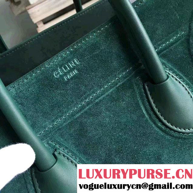 Celine Luggage Phantom Bag in Original Suede Leather 2017
