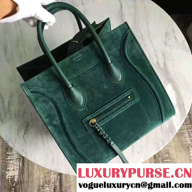 Celine Luggage Phantom Bag in Original Suede Leather 2017