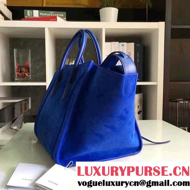 Celine Luggage Phantom Bag in Original Suede Leather 2017