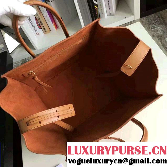 Celine Luggage Phantom Bag in Original Suede Leather 2017