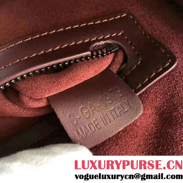 Celine Luggage Phantom Bag in Original Smooth Leather Burgundy 2017