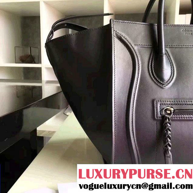 Celine Luggage Phantom Bag in Original Smooth Leather Black 2017