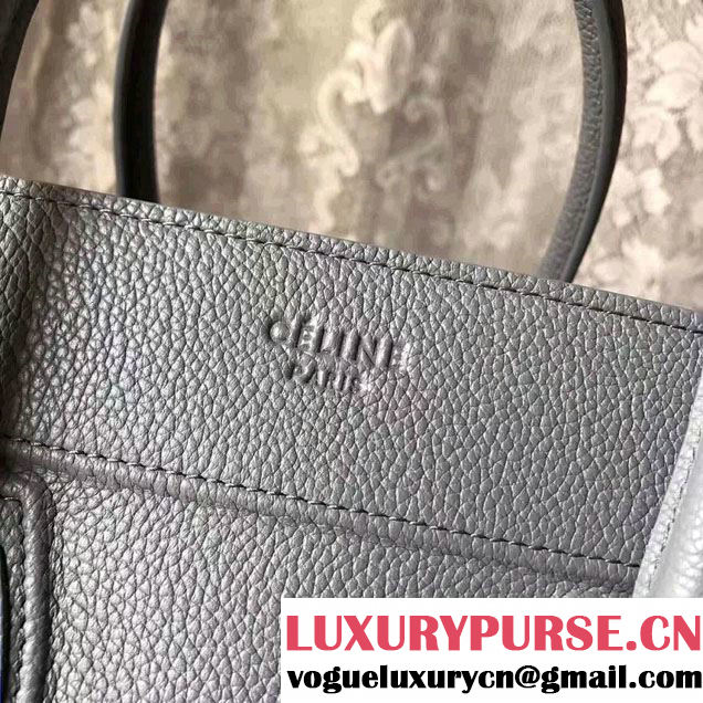 Celine Luggage Phantom Bag in Original Grained  Leather Gary 2017