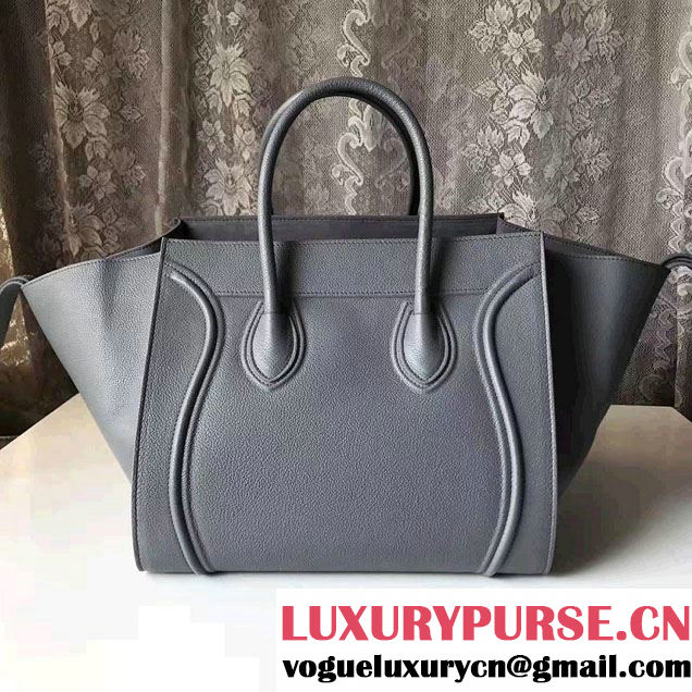 Celine Luggage Phantom Bag in Original Grained  Leather Gary 2017
