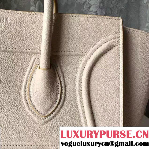 Celine Luggage Phantom Bag in Original Grained  Leather Light Pink 2017