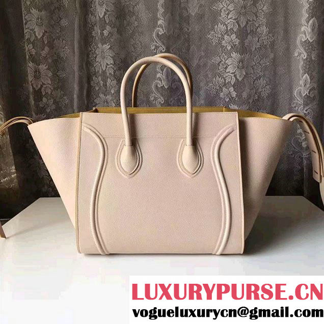 Celine Luggage Phantom Bag in Original Grained  Leather Light Pink 2017