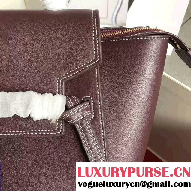 Celine Belt Tote Small Bag in Epsom Leather