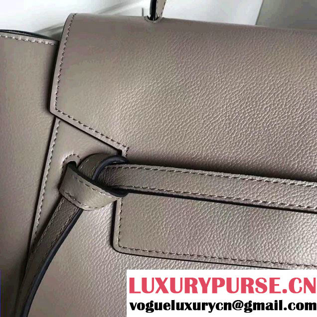 Celine Belt Tote Small Bag in Clemence Leather Apricot