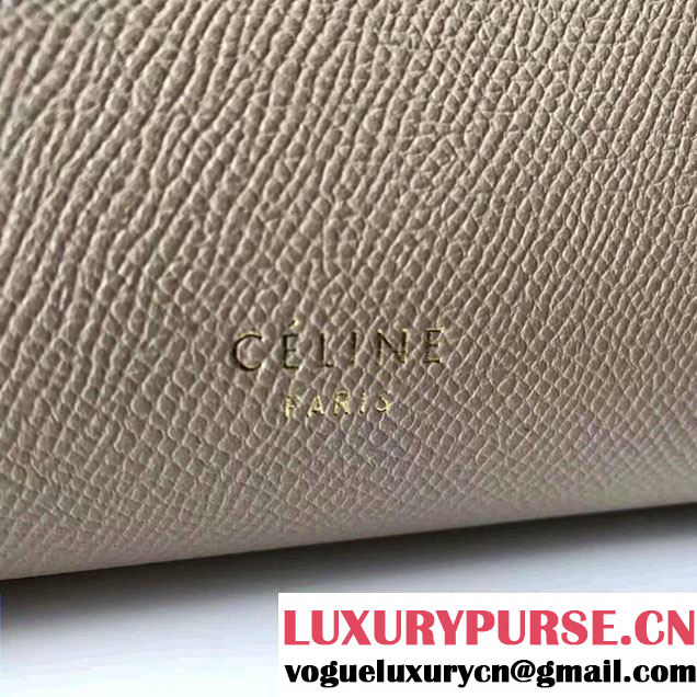Celine Belt Tote Small Bag in Epsom Leather Light Gary