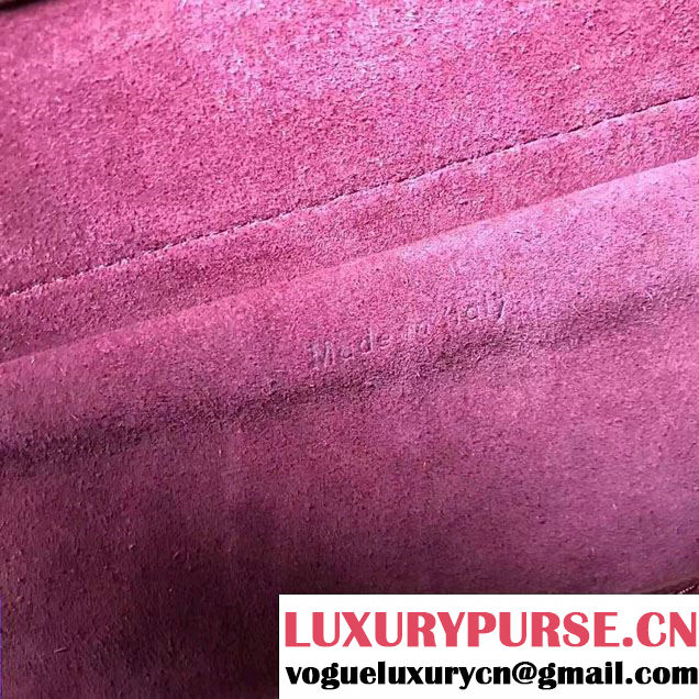 Celine Belt Tote Small Bag in Epsom Leather Burgundy