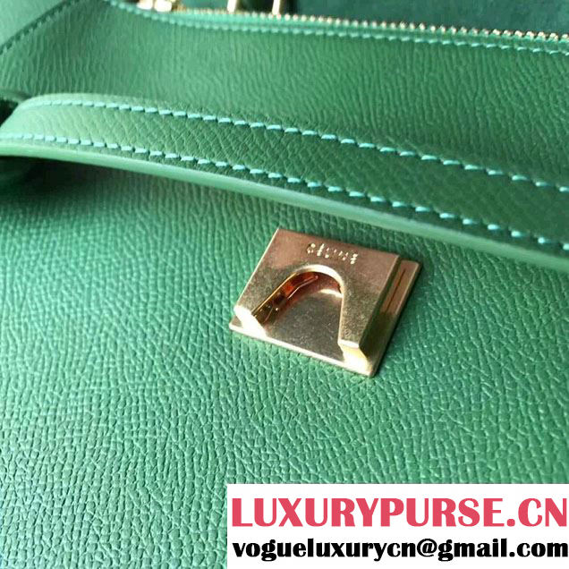 Celine Belt Tote Mini Bag in Epsom Leather Green