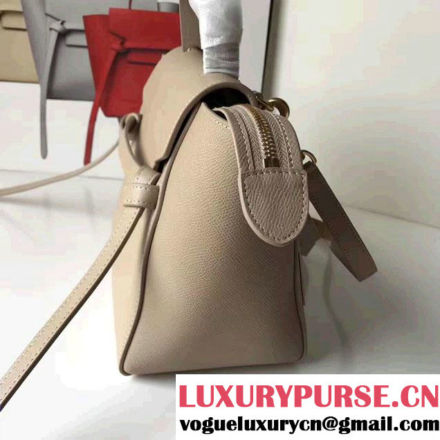 Celine Belt Tote Mini Bag in Epsom Leather Light Gary