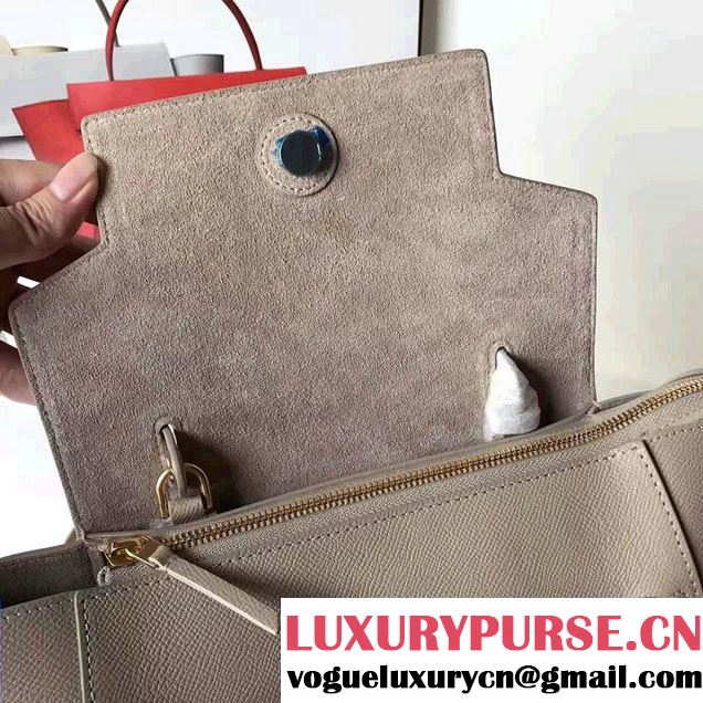 Celine Belt Tote Mini Bag in Epsom Leather Light Gary