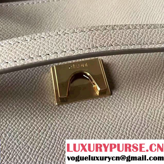 Celine Belt Tote Mini Bag in Epsom Leather Light Gary